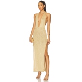 The Label UMA Flook 针织连衣裙保暖中性色调礼服裙REVOLVE新款