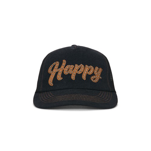 Happy Caps LEATHER 帽类  黑色 秋冬新品REVOLVE