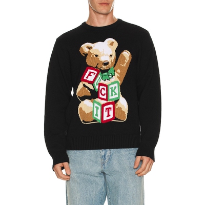 HUF GIFT 毛衣 黑色REVOLVE小众新款春季
