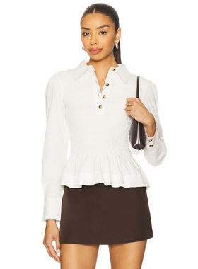 [冬季新品]Damson Madder HAZEL 上装 白色y2k辣妹风REVOLVE