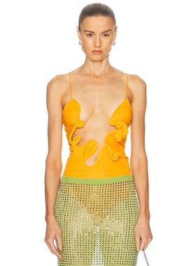 Christopher Esber 上装 Yellow,Tangerine y2k辣妹风REVOLVE小众