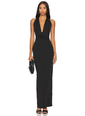 Nookie ELEMENT 长裙黑色礼服裙REVOLVE小众新款