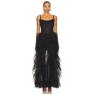 黑色REVOLVE小众新款 长裙 NELLIE NBD