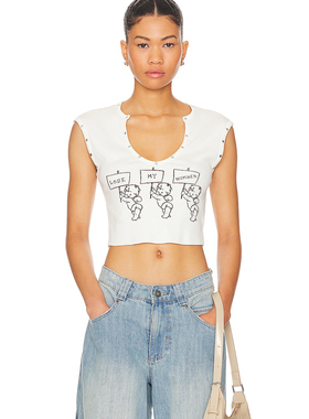 Boys Lie READ THE SIGNS REBEL 背心 休闲时尚潮流REVOLVE  白色