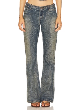 Jaded London 牛仔裤宽松直筒废土风复古长裤REVOLVE时尚小众新款