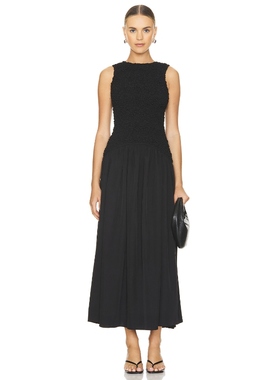 The Wolf Gang MARISOL 中长款连衣裙女夏 黑色REVOLVE小众