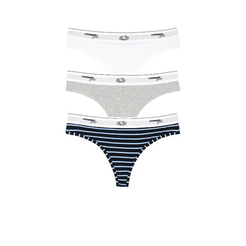 HOMMEgirls x Fruit Of The Loom Boy Short 3-pack  Multi 秋冬