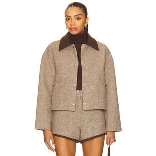 INGRID 夹克 棕色 Line 休闲风REVOLVE小众新款 Dot 美式