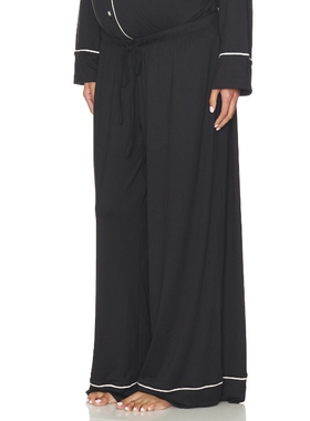 [春季新品]BUMPSUIT CLOUD 黑底白边睡裤居家垂感阔腿裤REVOLVE