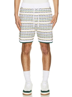 Casablanca TUCK STITCH 短裤 白色REVOLVE小众新款