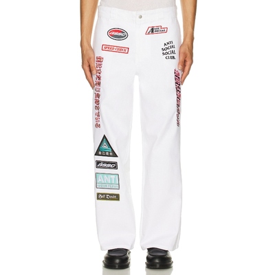Anti Social Social Club PATCHED 长裤 白色REVOLVE小众新款