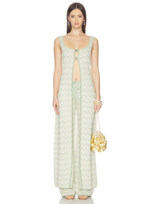 DEVON WINDSOR FARA 上装 revolve小众新款 Green,Gold