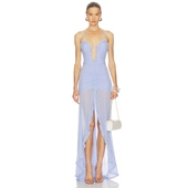 蓝色REVOLVE小众新款 Runaway KIATA 裙子 The Label