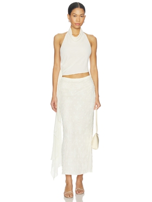 Bubish Hailey Cowl Neck Halter Top W/ Drape revolve小众新款