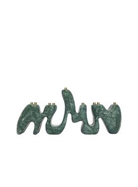 Hannah Polskin Solid Marble Menorah Sculpture 绿色REVOLVE小