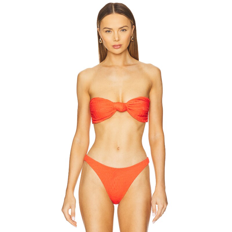 [夏季新品]F E L L A Hunter Bikini Top红色y2k辣妹风REVOLVE