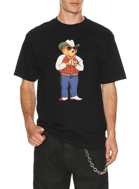 Market HEE HAW BEAR T恤 黑色REVOLVE小众新款