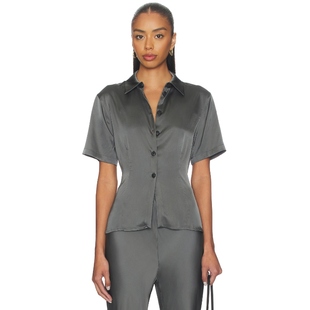 y2k辣妹风REVOLVE小众新款 EAVES 深灰色 上装 GROA