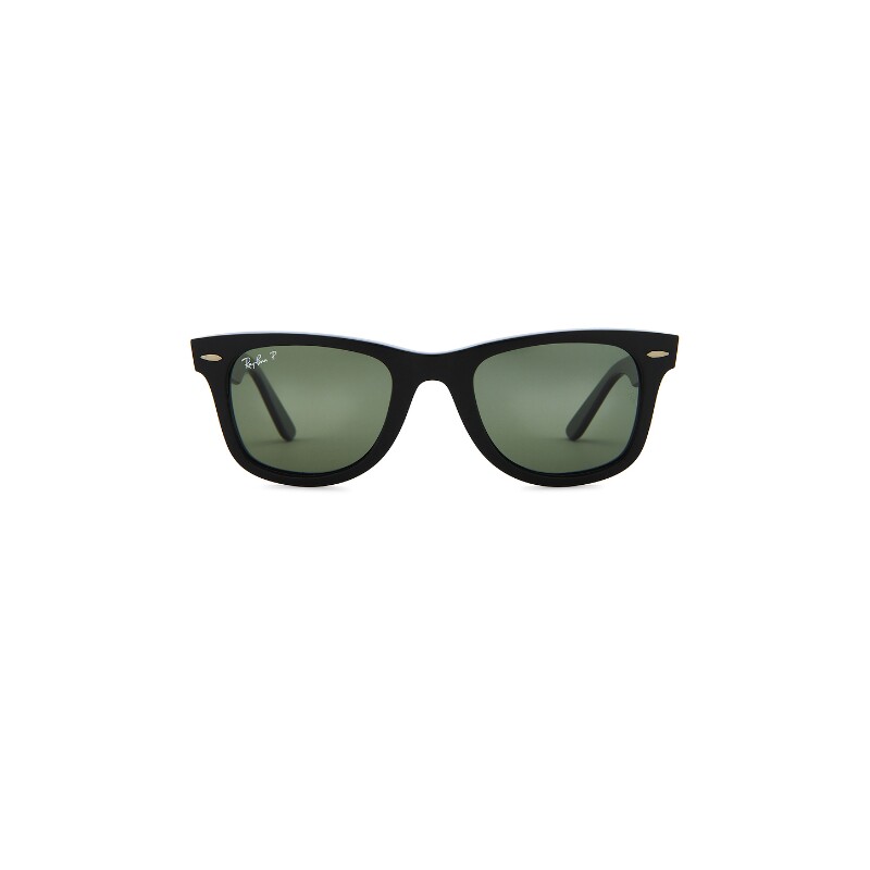 Ray-Ban黑色太阳眼镜金属点缀方框遮阳墨镜秋冬新品REVOLVE