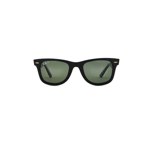 Ray-Ban黑色太阳眼镜金属点缀方框遮阳墨镜秋冬新品REVOLVE