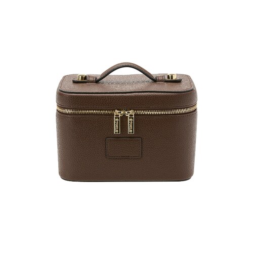 [早秋新品]ETOILE COLLECTIVE小号化妆包 棕色REVOLVE