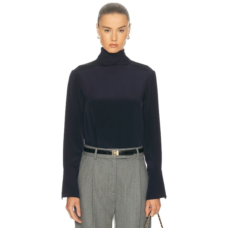 [冬季新品]RENGGLI 上装 藏青色REVOLVE小众,女装/女士精品,衬衫,淘宝优惠券,粉丝福利购,淘宝优惠卷