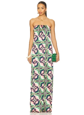 MISA Los Angeles DIVINA 长裙 Green,PurpleREVOLVE小众新款