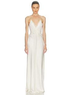 Helsa蕾丝拼接长裙 极细肩带 26SS春夏新品连衣裙 REVOLVE