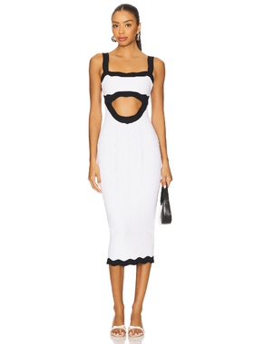 [冬季新品]retrofete WYNRA 针织裙子 白色 性感礼服 REVOLVE小众