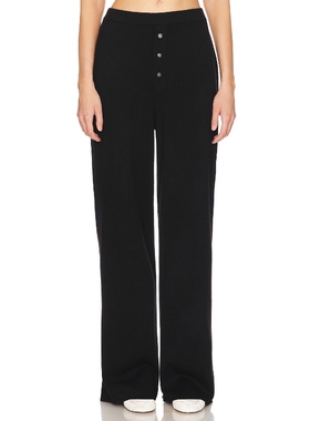 [冬季新品]Guest In Residence 长裤黑色美式休闲风REVOLVE