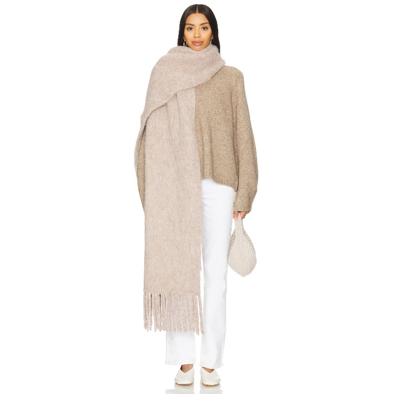 [冬季新品]Lovers and Friends TYLAR围巾复古慵懒风米色REVOLVE,服饰配件/皮带/帽子/围巾,围巾/丝巾/披肩,淘宝优惠券,粉丝福利购,淘宝优惠卷