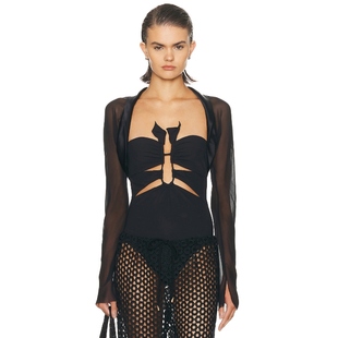 Gaia 性感REVOLVE小众新款 ELIEL 黑色 夹克 Cult