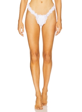 For Love & Lemons DAISY EYELET 比基尼泳裤 白色 y2k辣妹风REVO