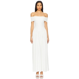 白色REVOLVE小众新款 COME 裙子 BRIELLE MORE