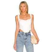 Bardot 弧形下摆y2k辣妹风上衣REVOLVE小众新款 背心吊带修身 短款