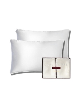 SILKE London Queen Silk Pillowcase Duo 白色REVOLVE小众新款