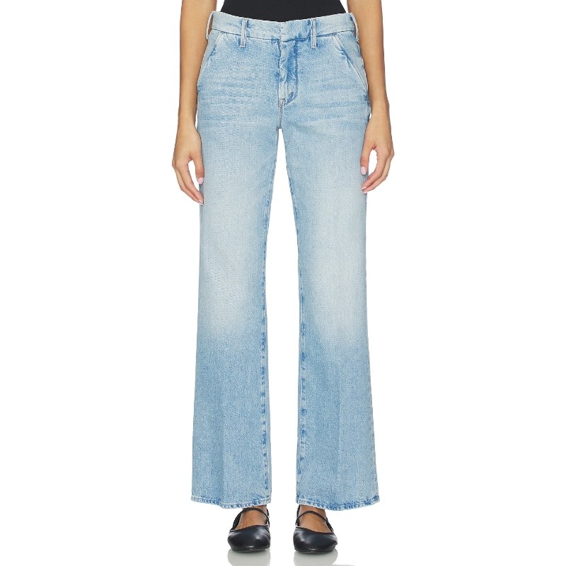 MOTHER BOOKIE 阔腿 蓝色美式复古风REVOLVE小众新款,女装/女士精品,牛仔裤,淘宝优惠券,粉丝福利购,淘宝优惠卷