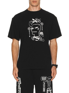 Brain Dead EARTH WORKS T恤 黑色REVOLVE小众新款