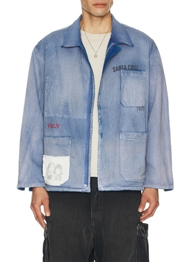 Paly Hollywood HOLY CITY 工作衫 蓝色REVOLVE小众新款