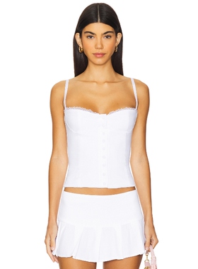 [春季新品]Bella Venice Caity Corset 白色辣妹风REVOLVE新款