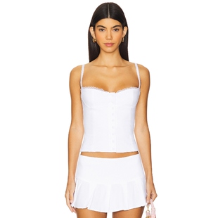 Bella 新品 Venice Caity 白色辣妹风REVOLVE新款 Corset 春季