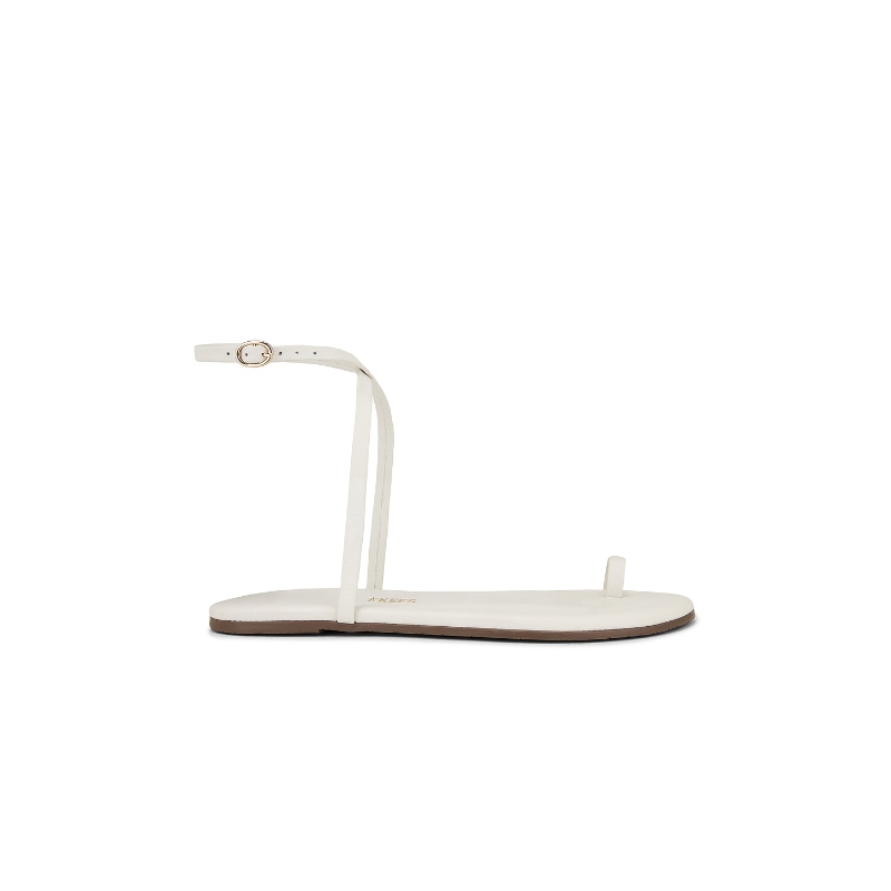 TKEES PHOEBE 凉鞋 奶油色女款REVOLVE小众新款