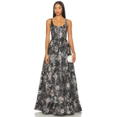 Chapman AVERY 长裙 深灰色礼服裙REVOLVE小众新款