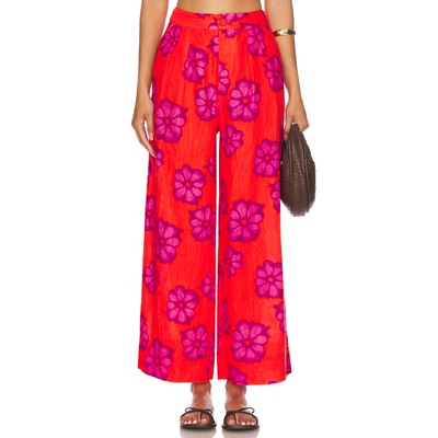 Rhode CAMPBELL 长裤 红色 美式休闲风REVOLVE小众新款