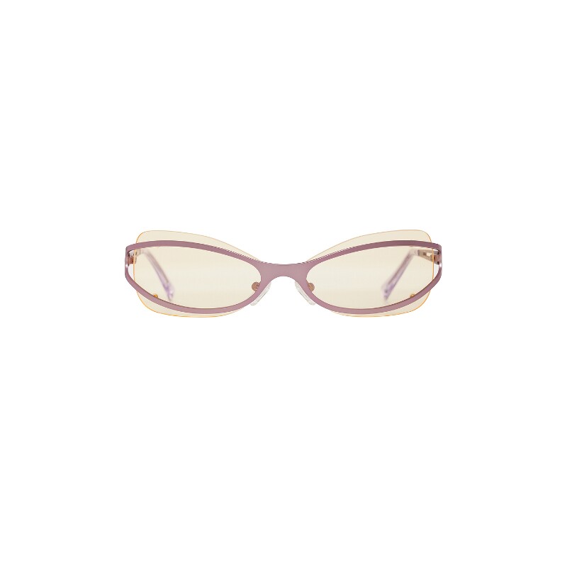BRU Eyewear浅紫太阳眼镜无框猫眼复古风早秋新品墨镜REVOLVE