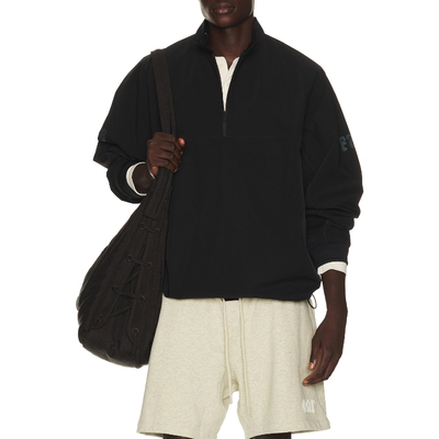 Fear of God ESSENTIALS黑色夹克半拉链休闲外套秋季新品REVOLVE