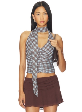 Tiger Mist NOBLE 上装 蓝色REVOLVE小众新款