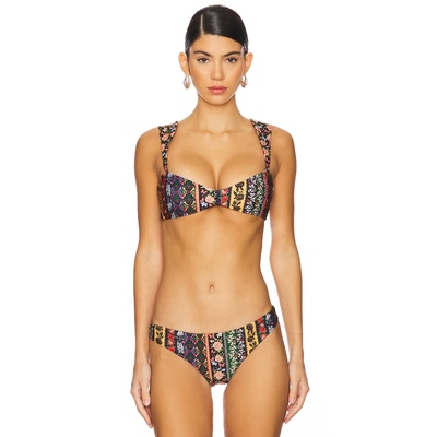 Agua Bendita MALORY 比基尼文胸上装黑色辣妹风REVOLVE