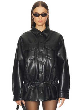 AGOLDE RUBIK 夹克 黑色 美式休闲风REVOLVE小众新款