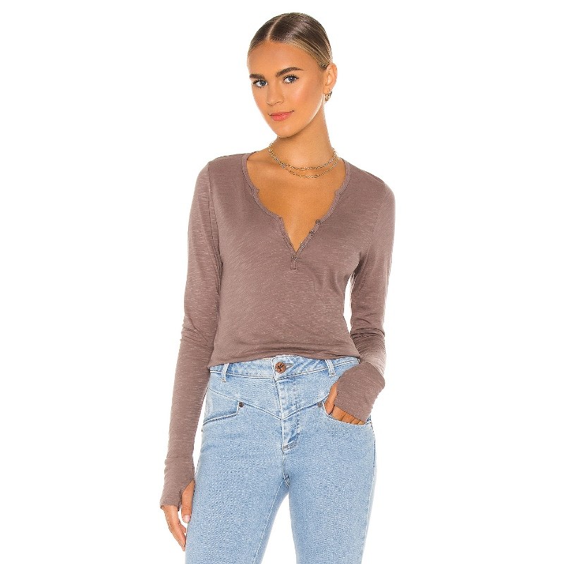 Michael Lauren TAHOE T恤新款长袖上衣REVOLVE小众新款,女装/女士精品,T恤,淘宝优惠券,粉丝福利购,淘宝优惠卷